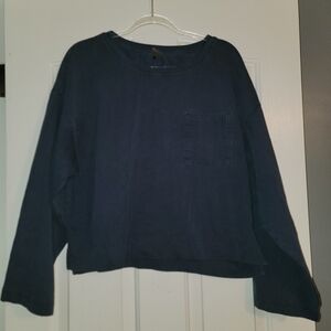 Calia Blue Long Sleeve Oversized Sweatshirt